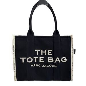 MARC JACOBS Large Black Jacquard Tote, Branded Dust Bag NWOT